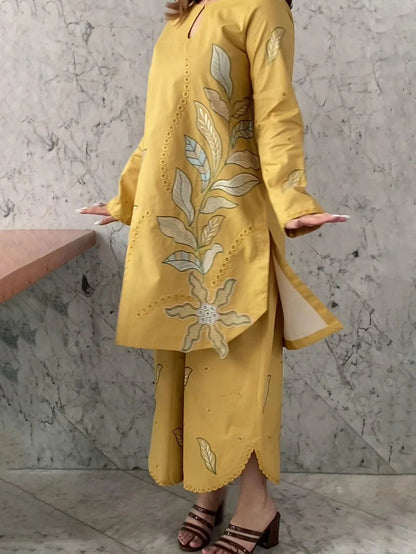 Lawn 2pc unstitched embroidered summer collection suit