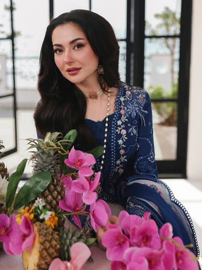 New Lawn 3pc unstitched fully embroiered summer collection suit