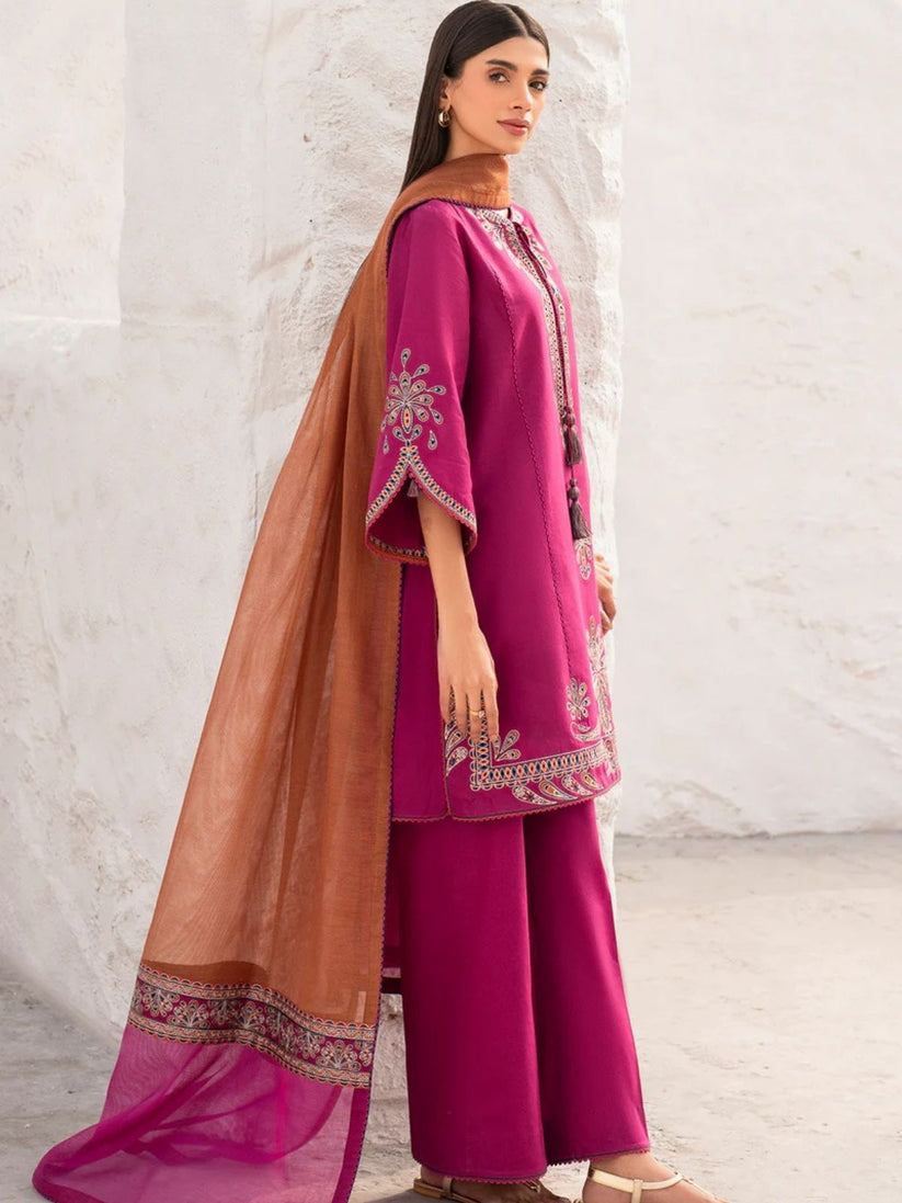 Lawn 3pc unstitched summer collection suit