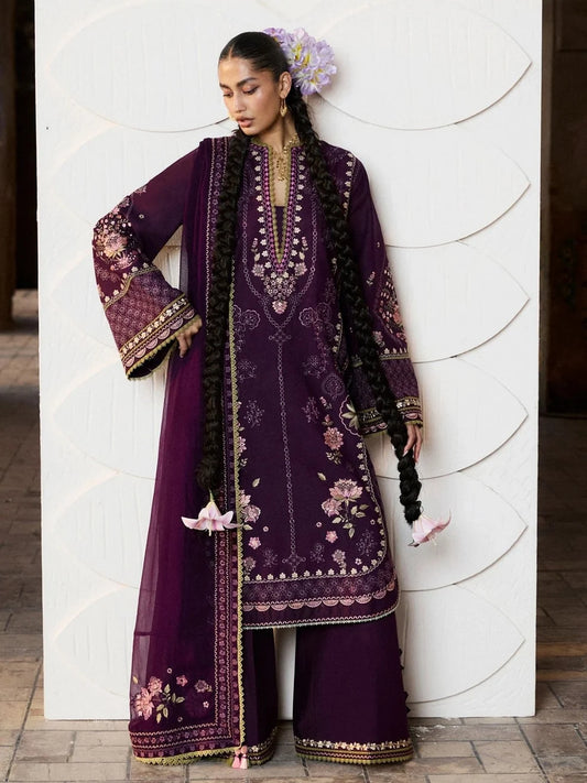 Dhanak 3pc unstitched embroidered female collection winter new arrivals suit
