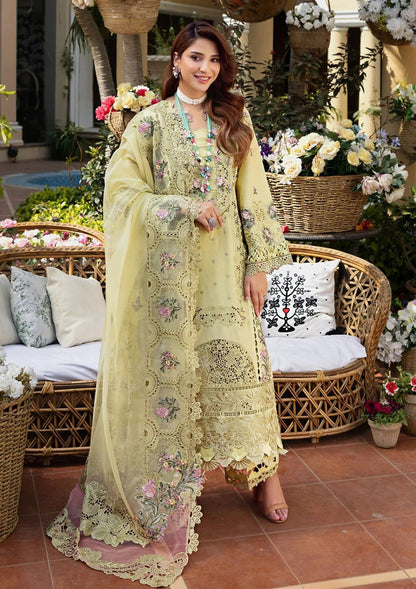 Lawn 3pc unstitched chiken kari embroiered with khaddi net(ready to waer duppata) summer collection suit